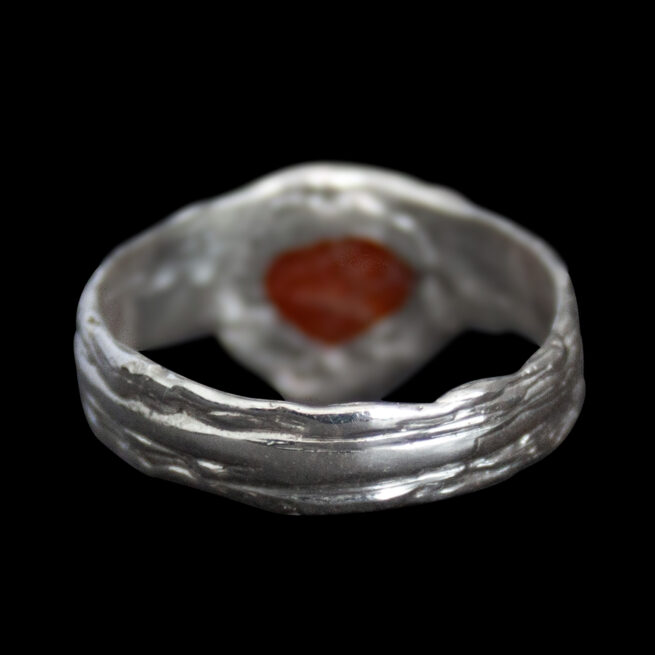 Sunstone Teardrop Silver Ring - Image 4