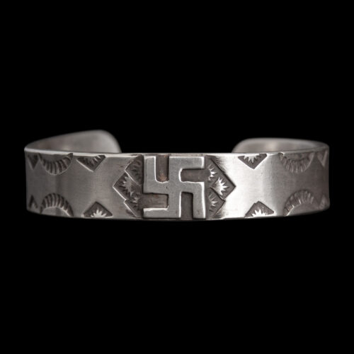 Swirling Log Silver Bracelet
