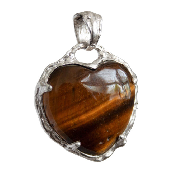 Tiger's Eye Heart Pendant - Image 2