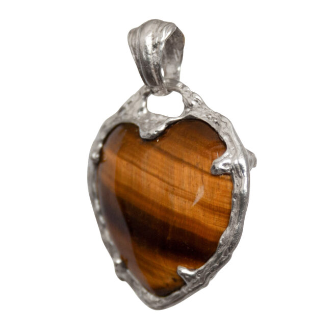 Tiger's Eye Heart Pendant - Image 6