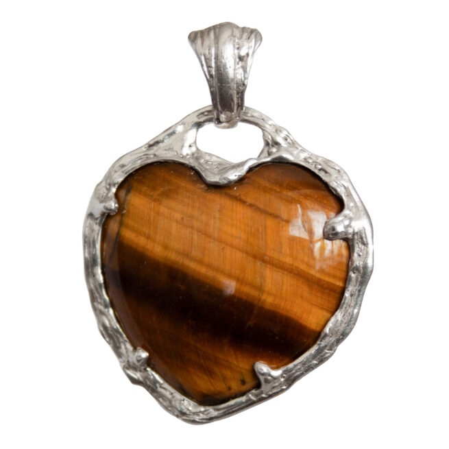 Tiger's Eye Heart Pendant - Image 4