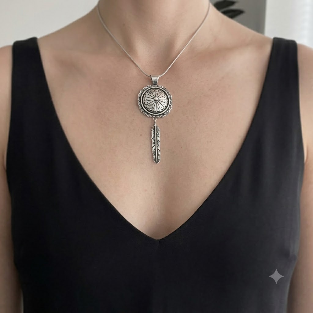 1940s Spirit Shield Pendant