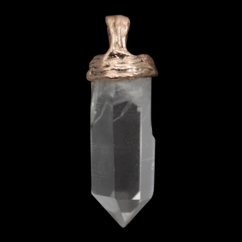 9K Clear Quartz Pendant