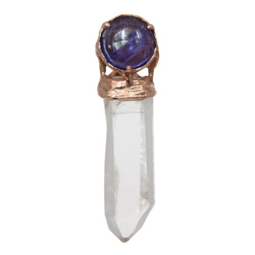 9K Gold Tanzanite Quartz Pendant