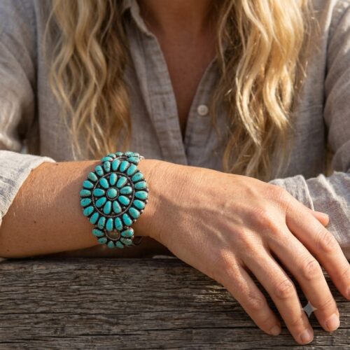 Classic Turquoise Sunburst Bracelet