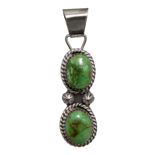 Double Green Turquoise Pendant