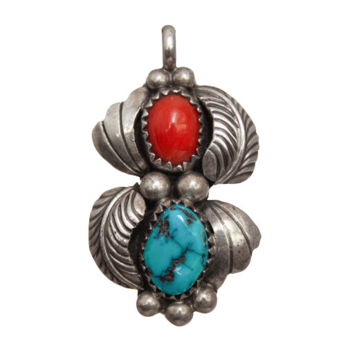 Turquoise Coral Navajo Necklace