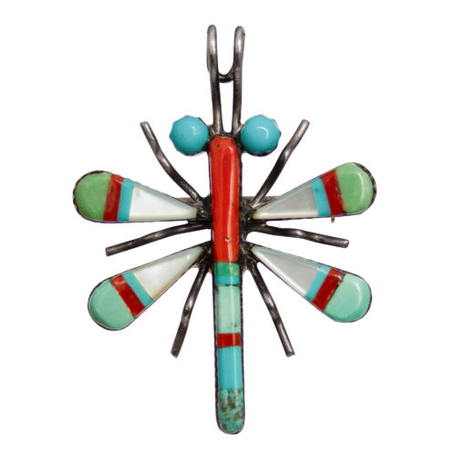Zuni Dragonfly Pin Pendant