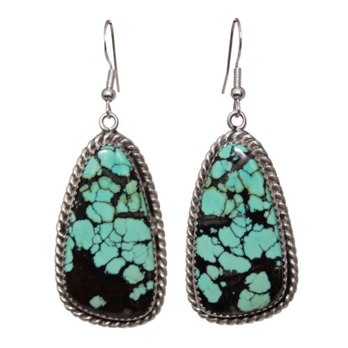 High-Grade Kingman Turquoise Earrings