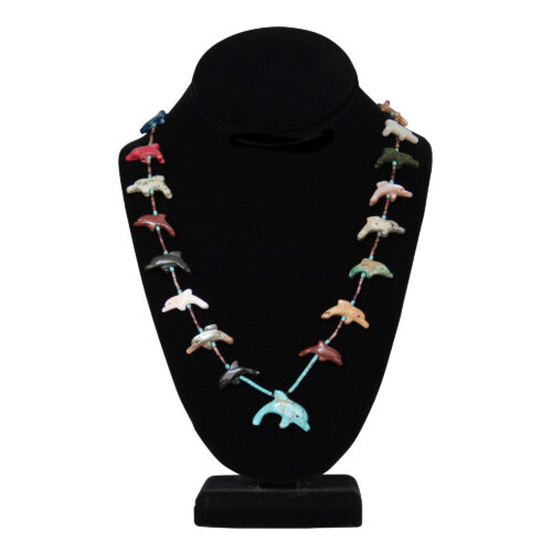 Multicolour Zuni Dolphin Necklace