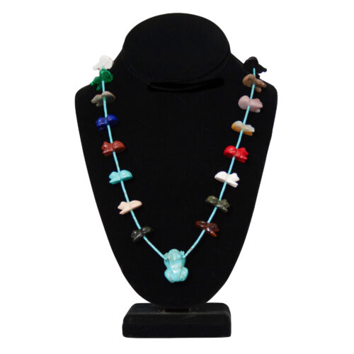 Multicolour Zuni Frog Necklace