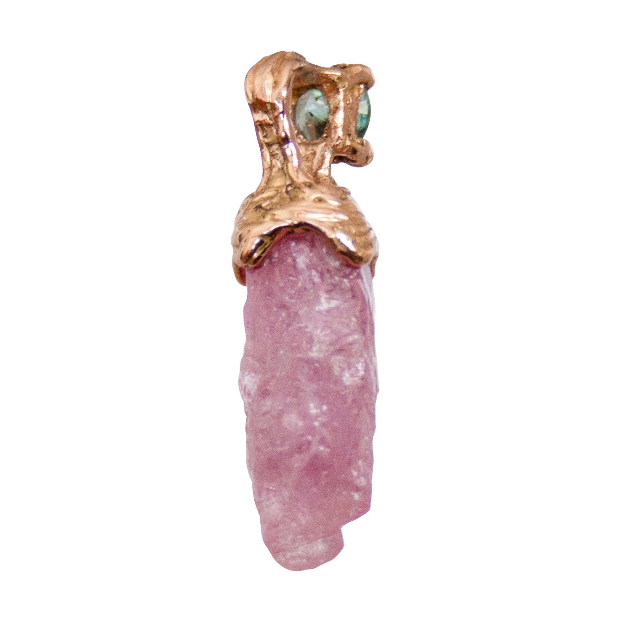 18K Gold Blue Pink Spinel - Image 3