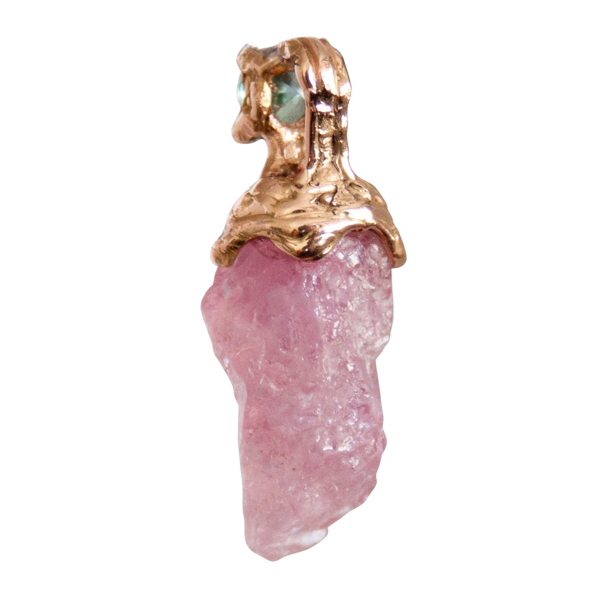 18K Gold Blue Pink Spinel - Image 5