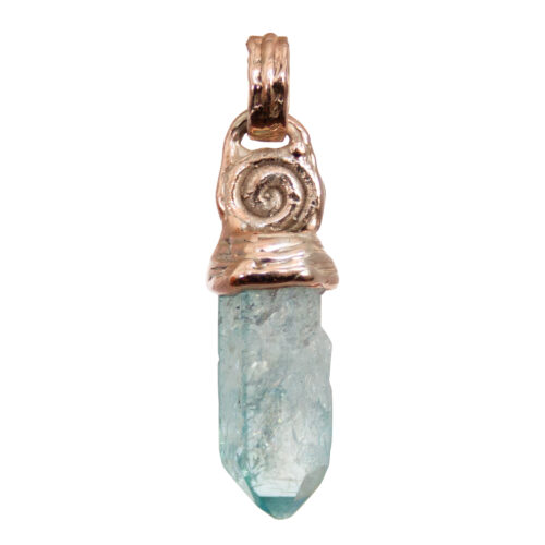 9K Gold Aqua Aura Talisman