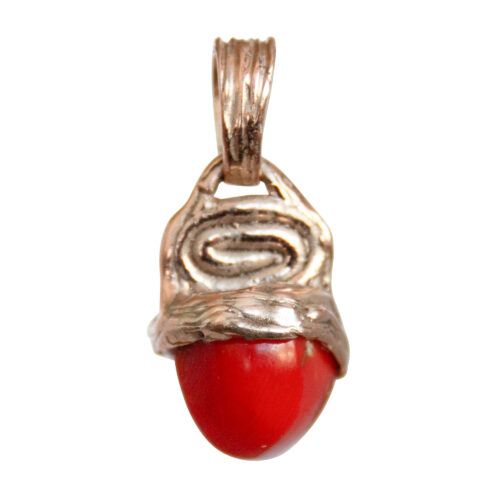 9K Gold Coral Pendant