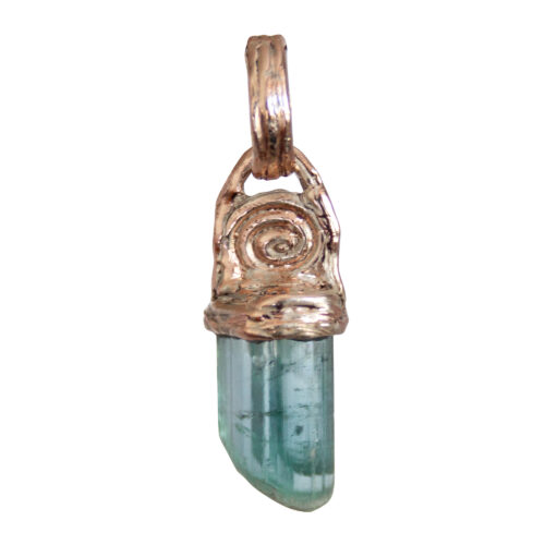 9K Gold Indicolite Pendant
