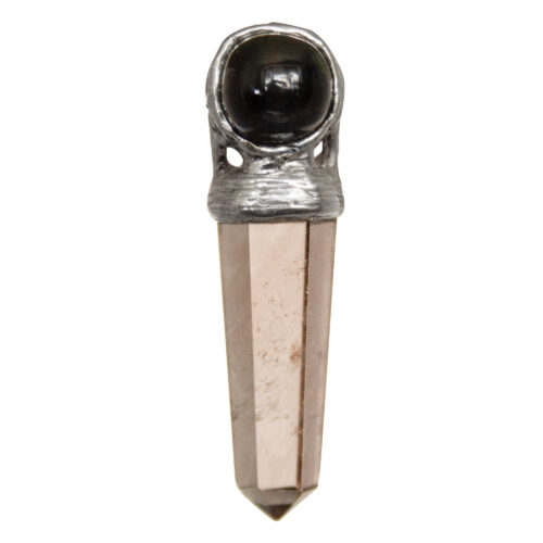 Black Star Diopside Citrine Pendant