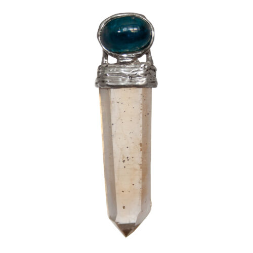 Citrine Apatite Silver Pendant