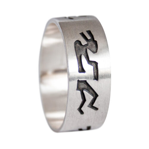 Kokopelli Dancer Silver Ring