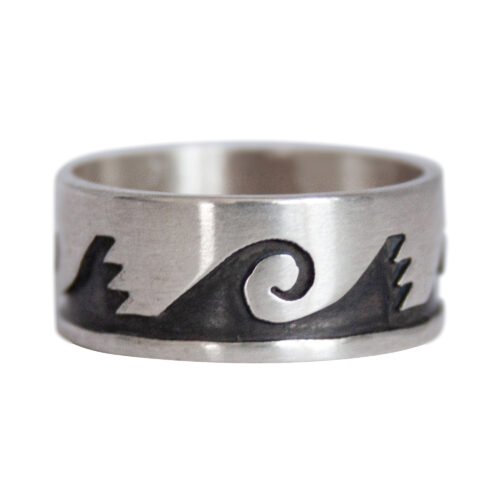 Lester Gene Silver Wave Ring
