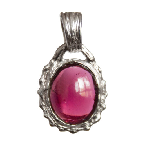 Rhodolite Garnet Silver Pendant