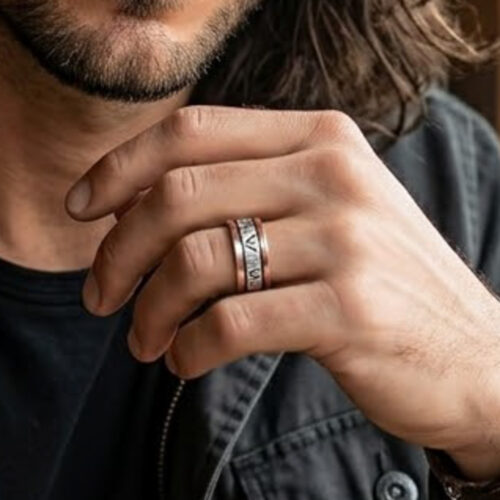 Silver Copper Ring – Brush
