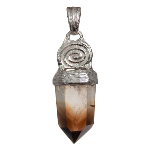 Silver Spiral Good Fortune Crystal