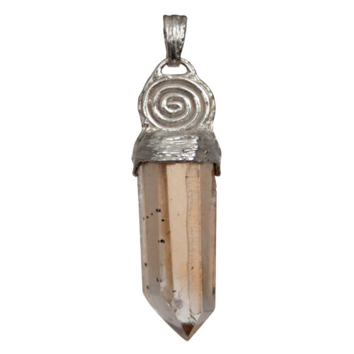 Silver Spiral Prosperity Pendant