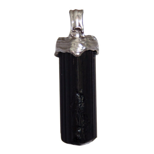 Sterling Silver Black Tourmaline Crystal