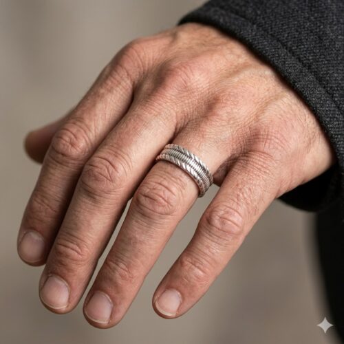 Triple Silver Rope Ring