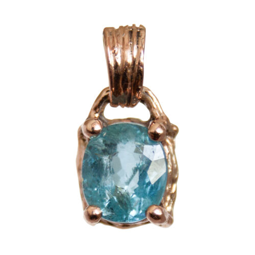 9K Gold Aquamarine Talisman