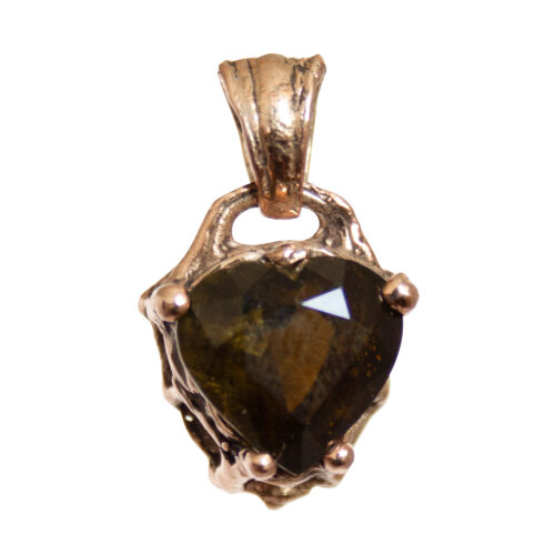 9K Gold Faceted Green Tourmaline
