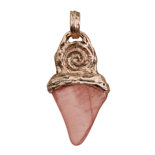 9K Gold Rhodochrosite Pendant