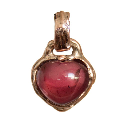 9K Gold Rhodolite Talisman