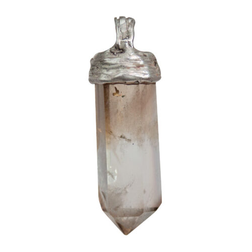 Citrine Point Silver Talisman