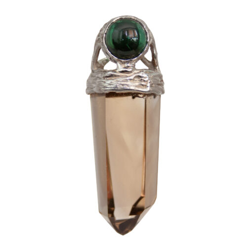 Green Tourmaline Citrine Pendant