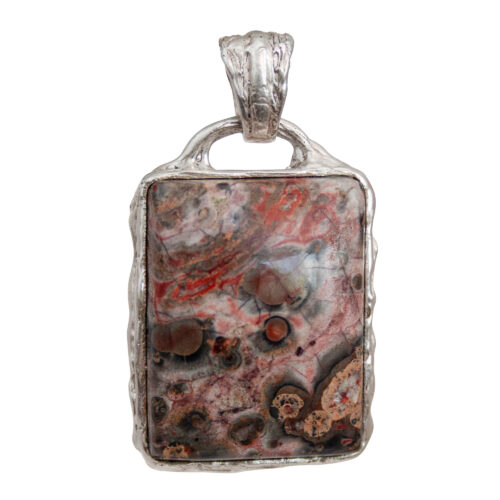 Orbicular Jasper Silver Pendant