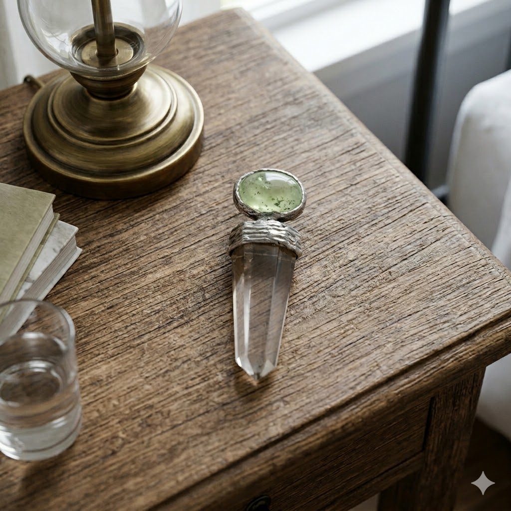 Peridot Citrine Silver Pendant