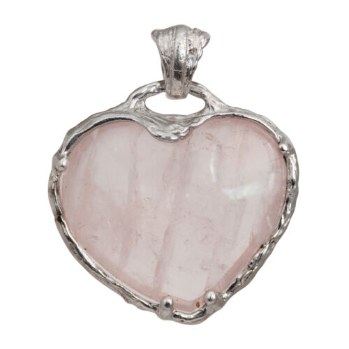 Rose Quartz Heart Talisman