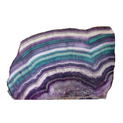 Rainbow Fluorite Slice - Medium