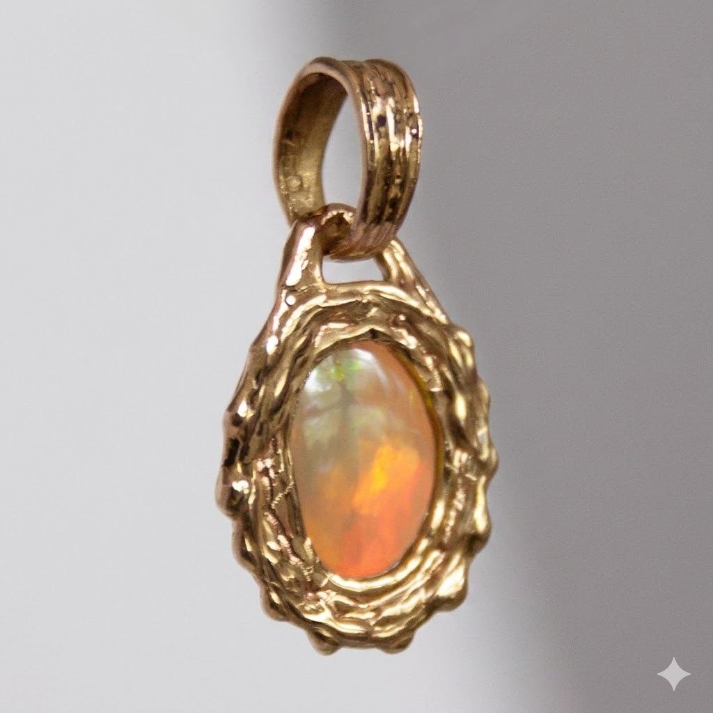 18K Gold Opal Talisman - Image 5