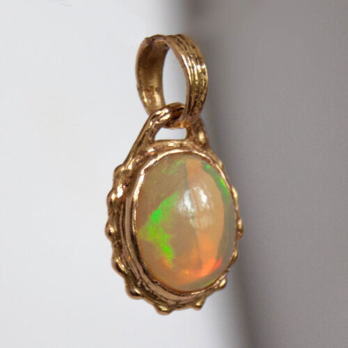 18K Gold Opal Talisman