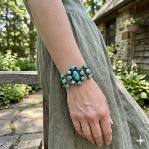 1940s Navajo Turquoise Bracelet