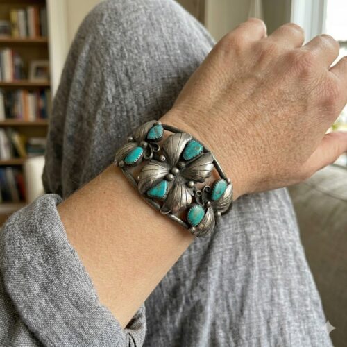 1960s Blue Gem Turquoise Bracelet