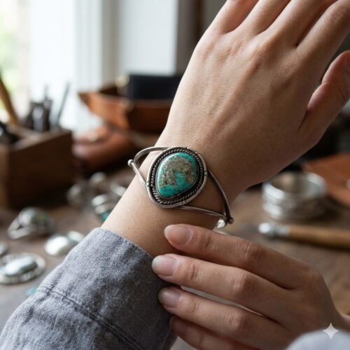 1960s Navajo Turquoise Bracelet