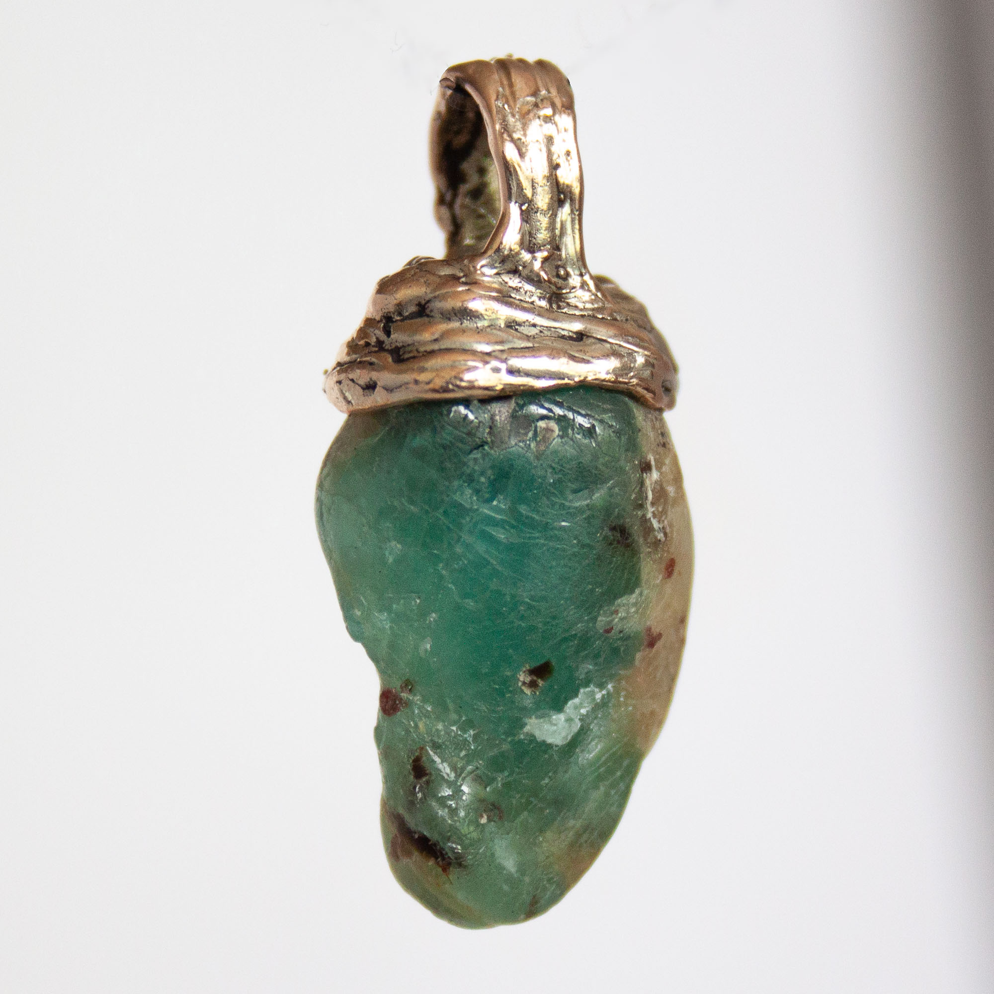 9K Gold Andean Opal Pendant - Image 4