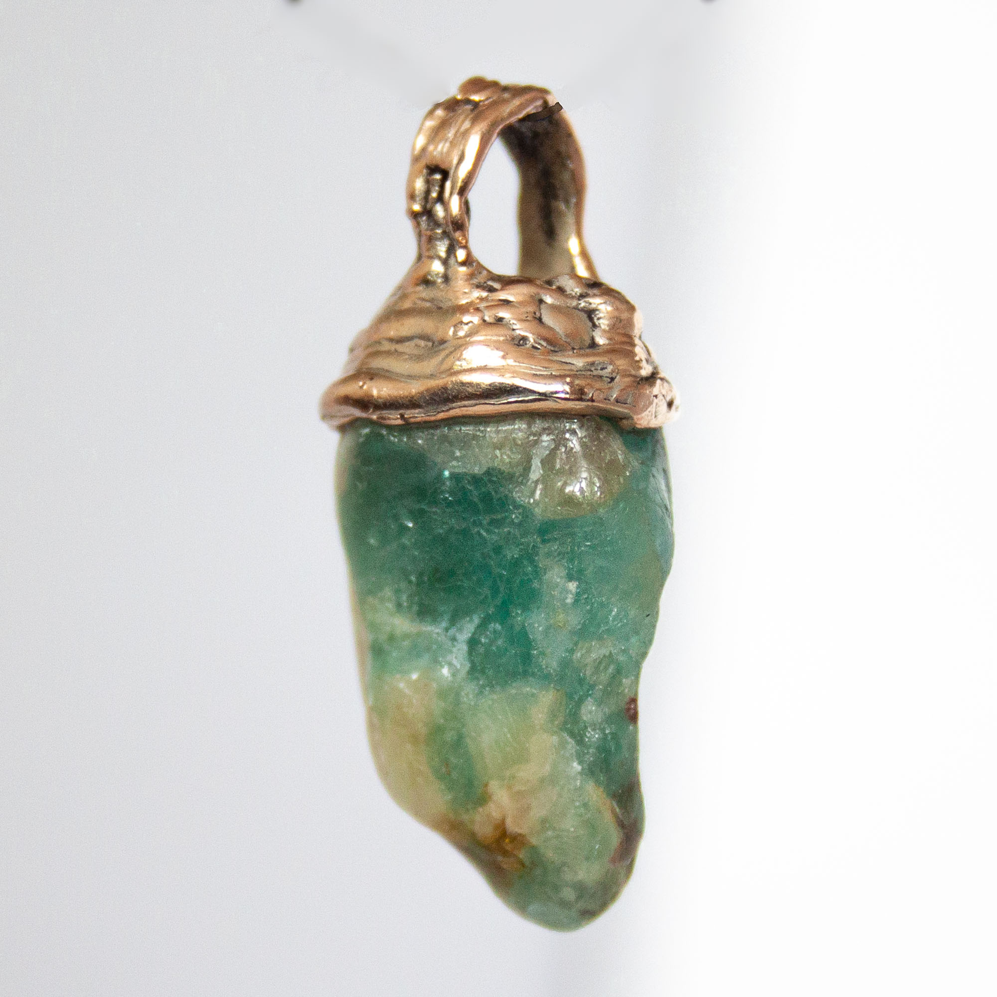 9K Gold Andean Opal Pendant - Image 5