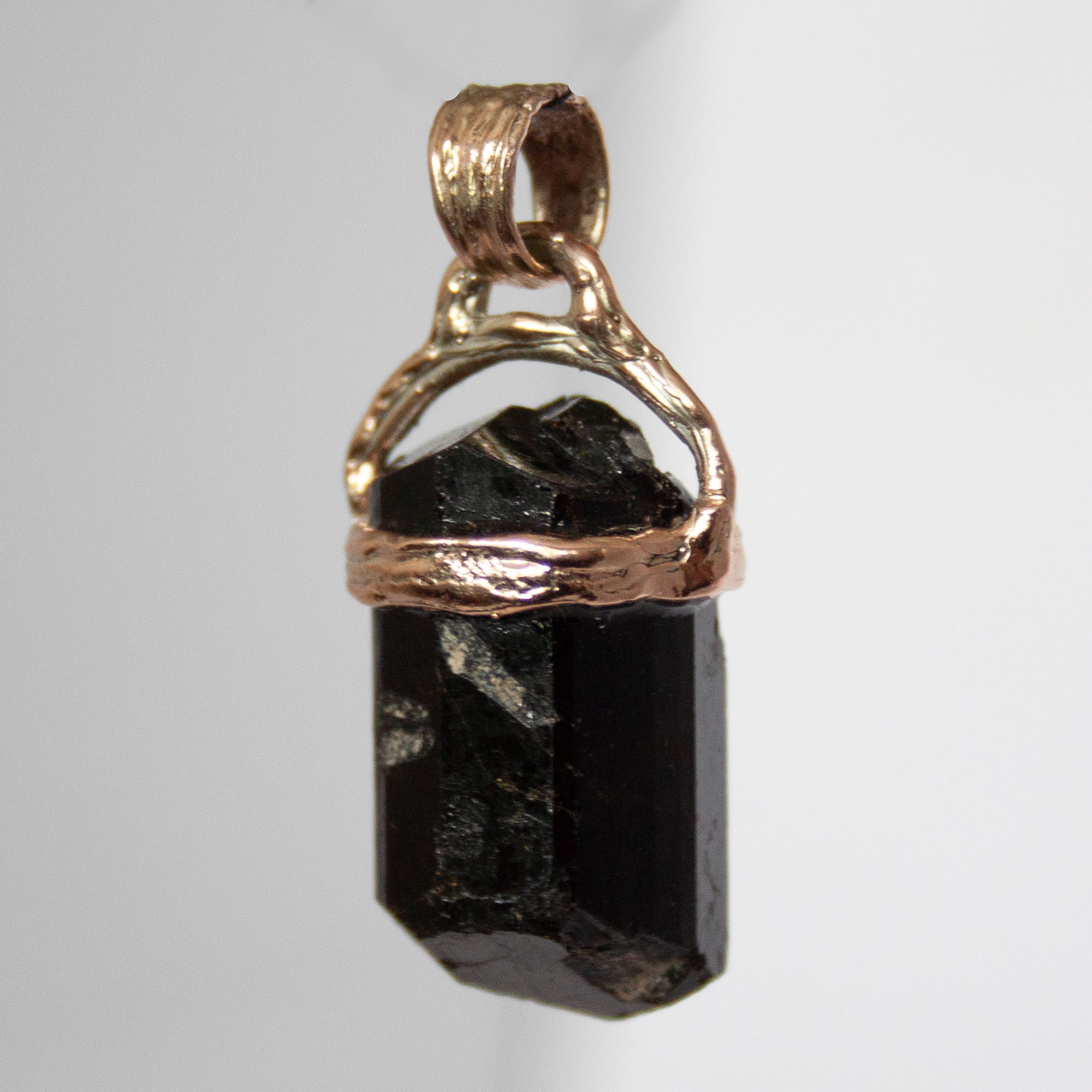 9K Gold Black Tourmaline Nugget - Image 6