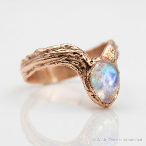 9K Gold Moonstone Ring