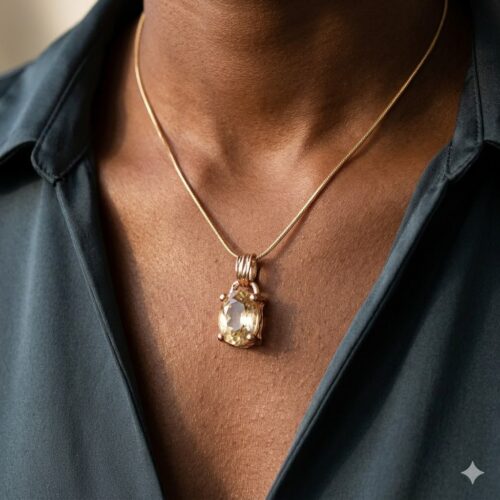 9K Gold Scapolite Pendant